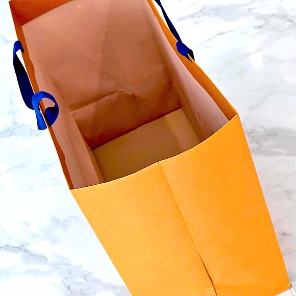 Rare Brand New LOUIS VUITTON Authentic New XXL Orange Gift/Shopping Tote… - Picture 6 of 13